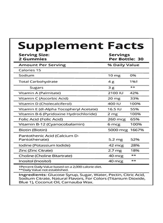 SugarBear Hair Vitamins - 60 Veg Gummies - Image 4